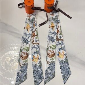 Brand new Hermes twillys pair equateur blue